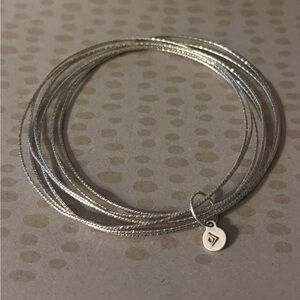 Silpada “Lasting Impression” Sterling Silver 7-Bangle Bracelet – B3008